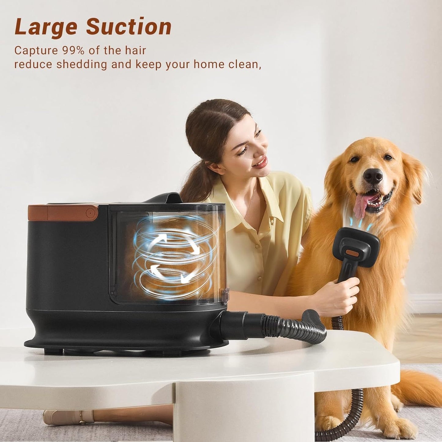 Dog Hair Vacuum Cleaner Grooming Set Vacuum Cleaner Powerful Suction