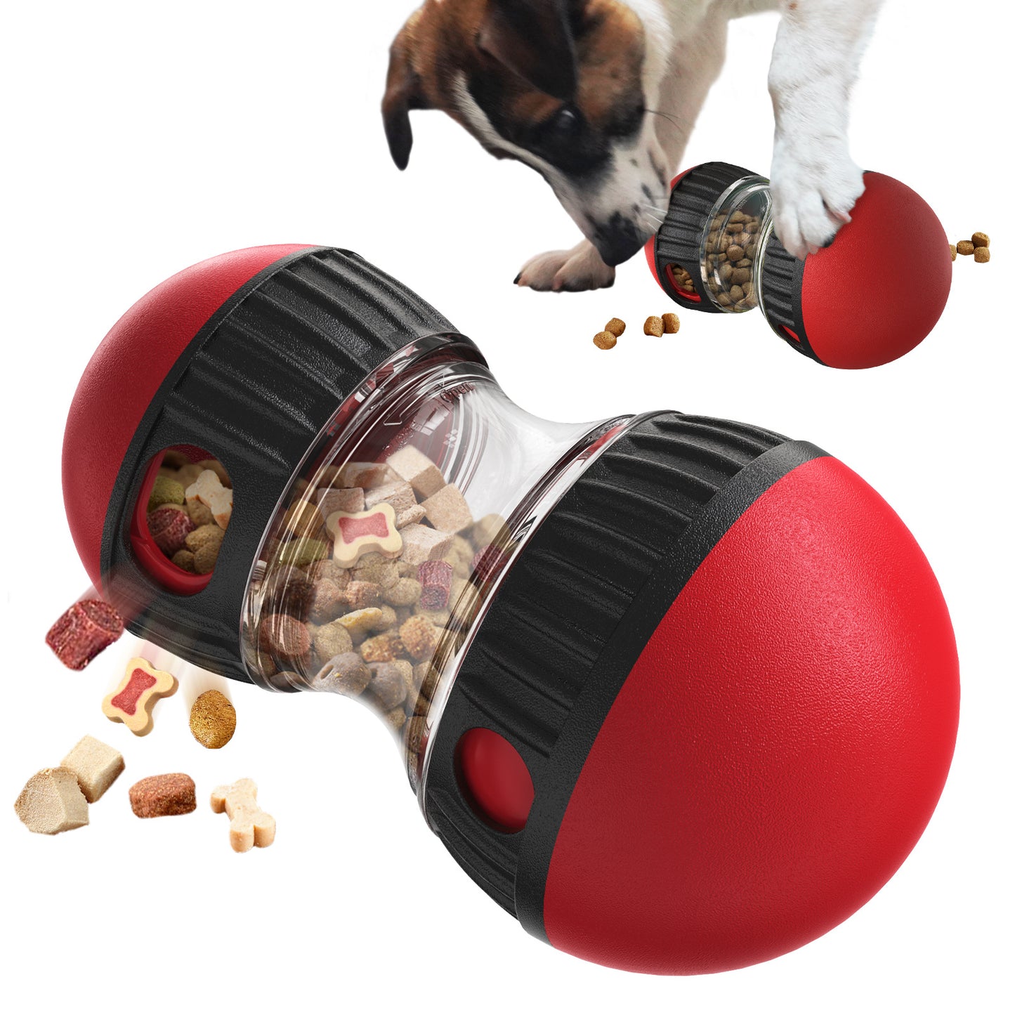 The new popular cross-border spin leaky super ball slow food dog toy