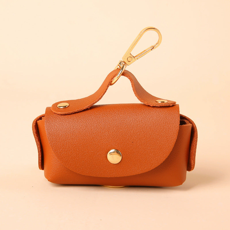 Leather Dog Poop Bag Dispenser