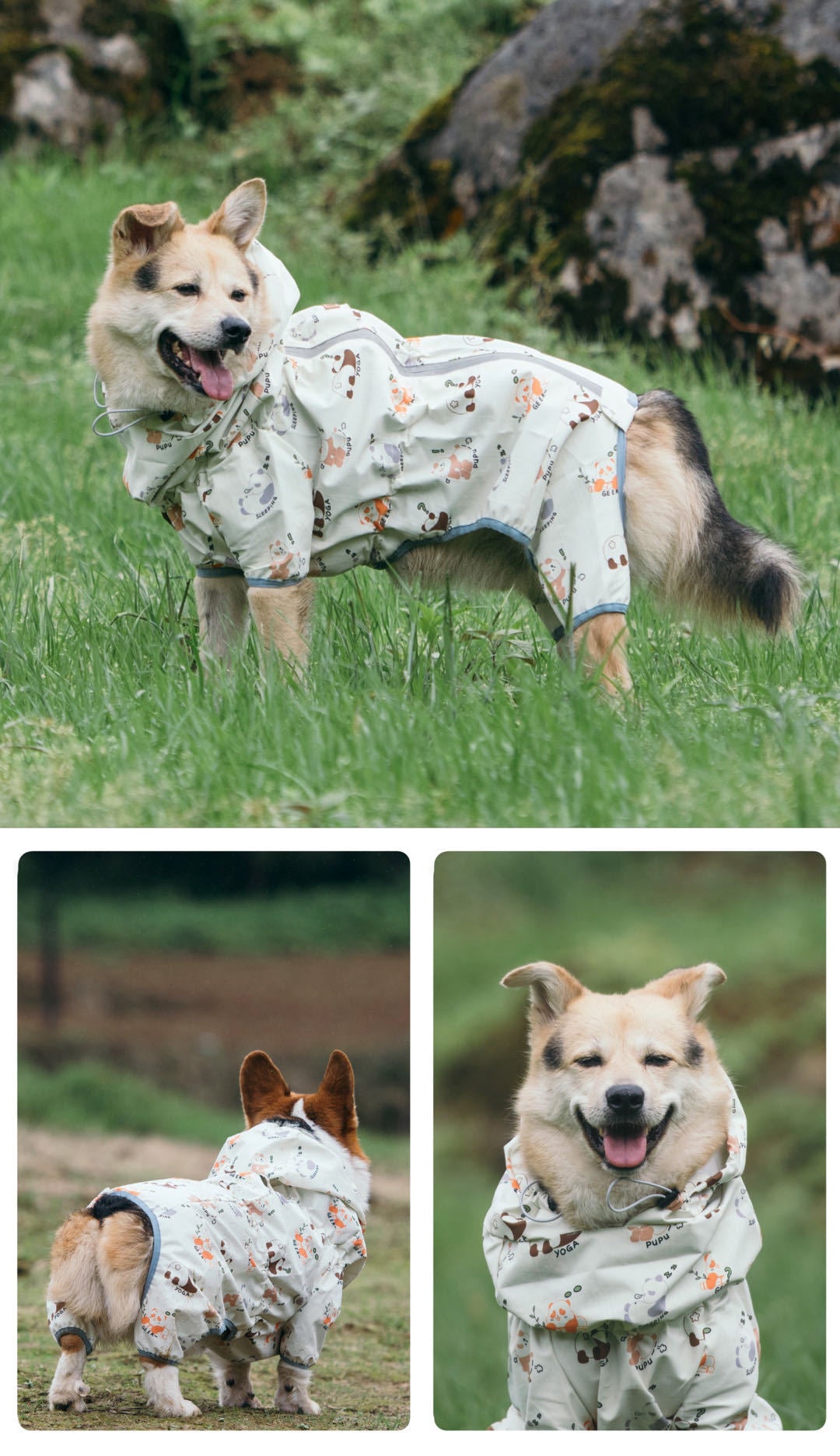 Pet Reversible Raincoat