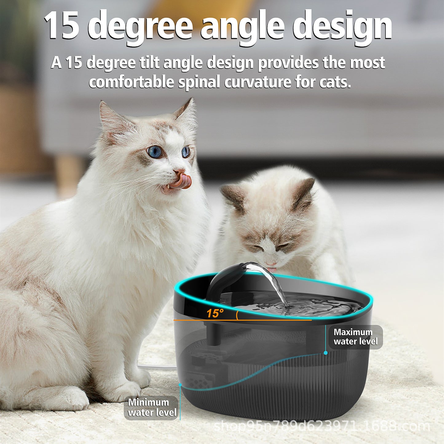 Pet water fountain