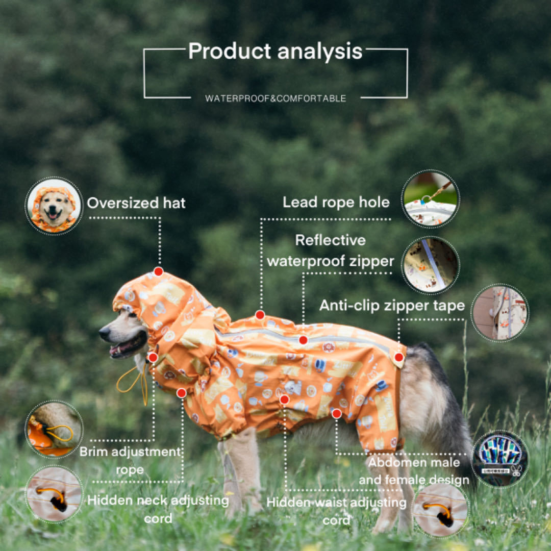 Pet Reversible Raincoat