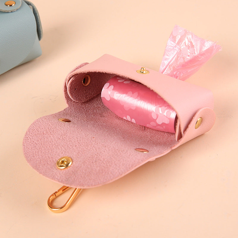 Leather Dog Poop Bag Dispenser