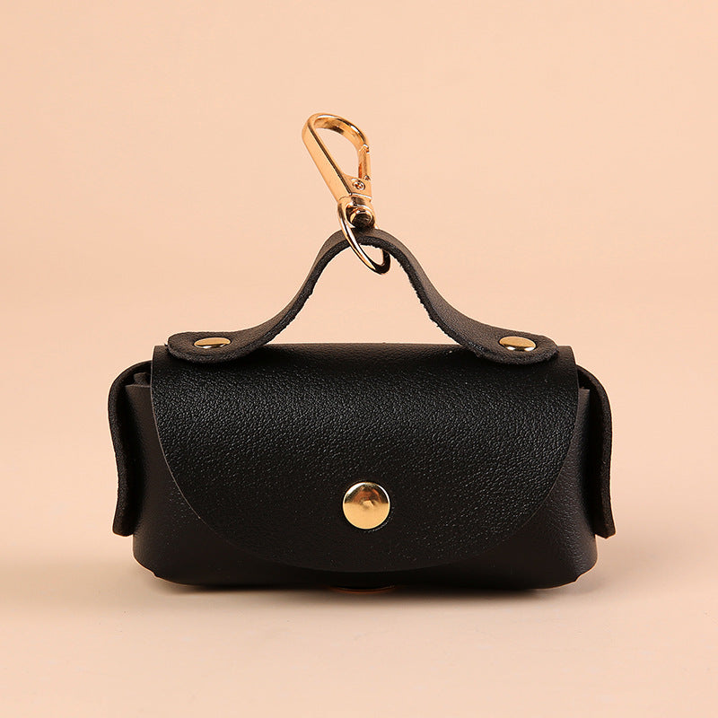 Leather Dog Poop Bag Dispenser