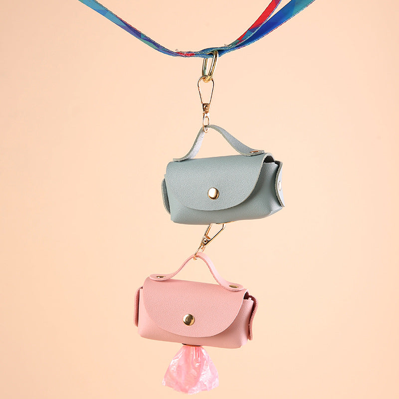 Leather Dog Poop Bag Dispenser