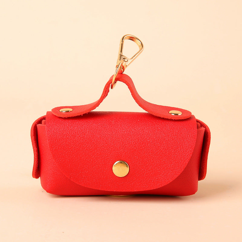 Leather Dog Poop Bag Dispenser