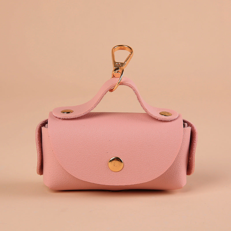 Leather Dog Poop Bag Dispenser