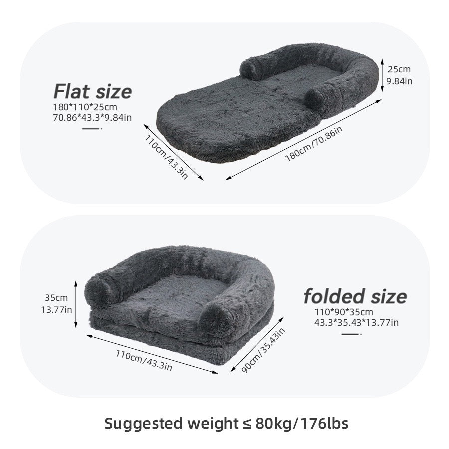 Large dog detachable folding multifunctional dog bed dog sofa
